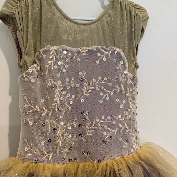 Weissman Girls Time After Time Floral Purple Gold Dance Tutu Costume Size 7/8 - Picture 3 of 7